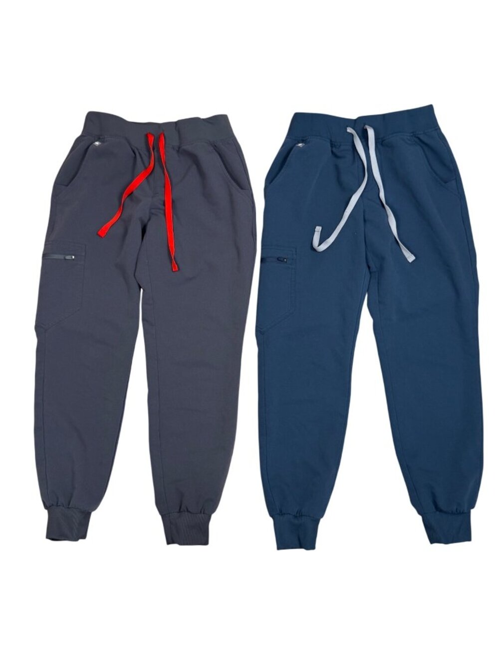Figs Zamora Jogger Scrub Pants XS/P Navy Blue Elastic Waistband